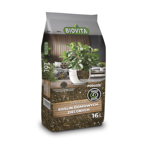 Ziemia do roślin domowych zielonych BIGOS 16L BIOVITA.png